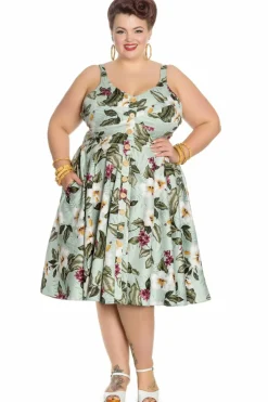 Women Hell Bunny Midi Dresses<Tahiti 50'S Dress