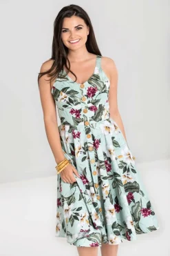 Women Hell Bunny Midi Dresses<Tahiti 50'S Dress