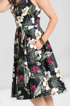 Women Hell Bunny Midi Dresses<Tahiti 50'S Dress