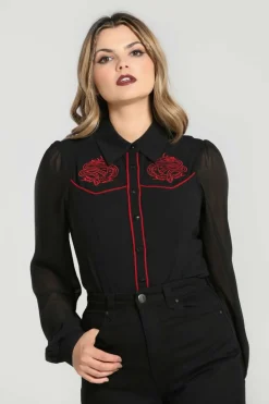 Women Hell Bunny Shirts<Tallulah Shirt