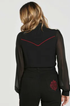 Women Hell Bunny Shirts<Tallulah Shirt