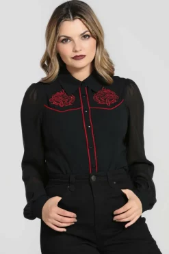 Women Hell Bunny Shirts<Tallulah Shirt