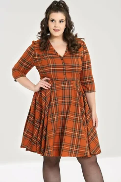 Women Hell Bunny Knee Dresses<Tawny Mid Dress