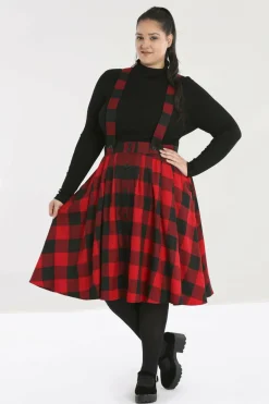 Women Hell Bunny Knee Skirts<Teen Spirit Pinafore Skirt
