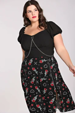 Women Hell Bunny Crop Tops<Tifa Crop Top