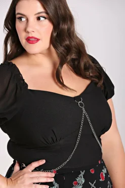 Women Hell Bunny Crop Tops<Tifa Crop Top
