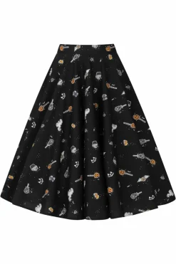 Women Hell Bunny Midi Skirts<Trick Or Treat 50'S Skirt