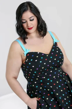 Women Hell Bunny Knee Dresses<True Love Mid Dress