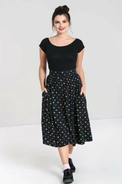Women Hell Bunny Midi Skirts<True Love Skirt