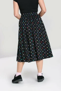 Women Hell Bunny Midi Skirts<True Love Skirt