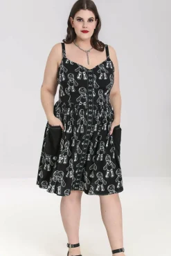 Women Hell Bunny Knee Dresses<Voodoo Mid Dress