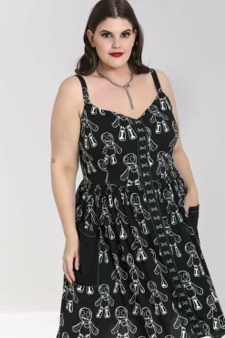 Women Hell Bunny Knee Dresses<Voodoo Mid Dress