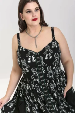 Women Hell Bunny Knee Dresses<Voodoo Mid Dress