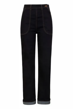 Women Hell Bunny Trousers<Weston Denim Trousers