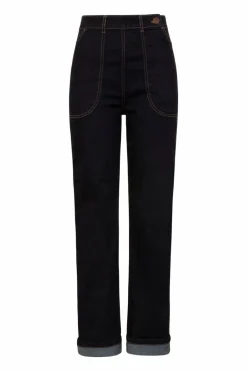 Women Hell Bunny Trousers<Weston Denim Trousers