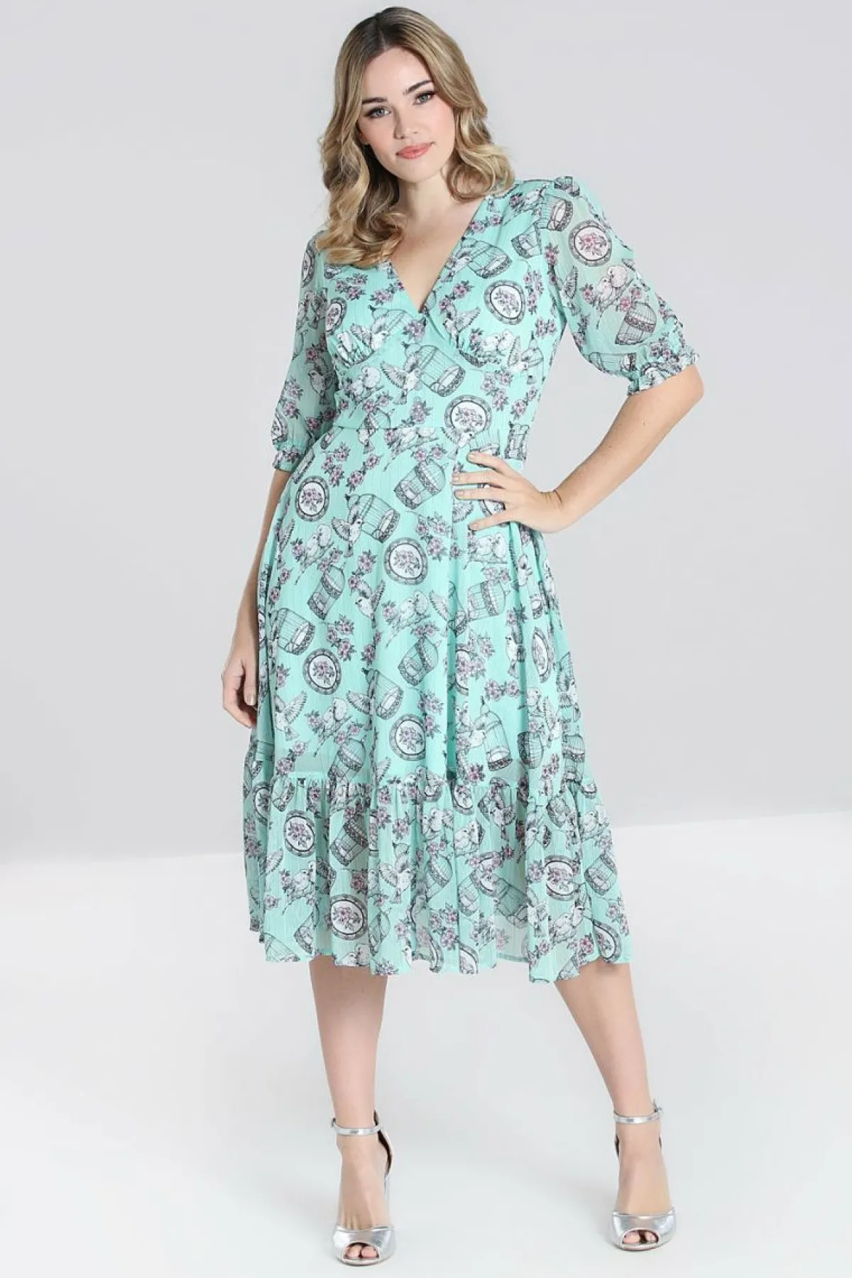 Women Hell Bunny Midi Dresses<Willow Sparrow Dress