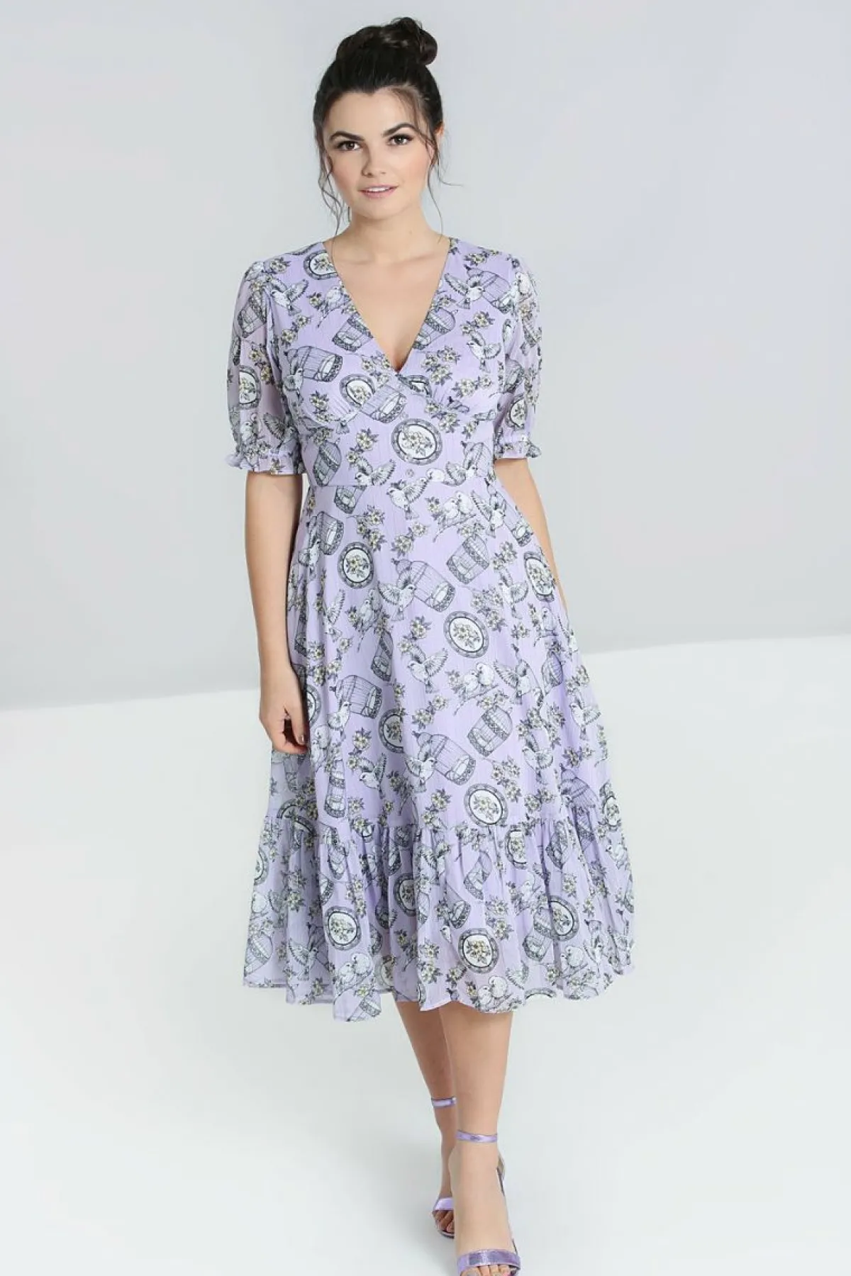 Women Hell Bunny Midi Dresses<Willow Sparrow Dress