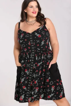 Women Hell Bunny Knee Dresses<Zoey Knee Dress
