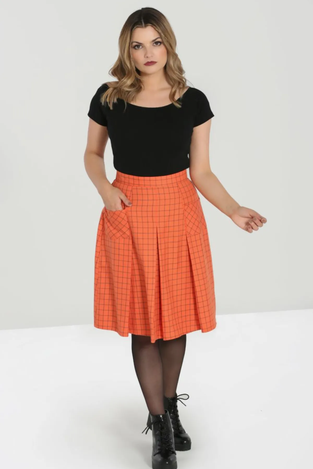 Women Hell Bunny Knee Skirts<Zora Skirt